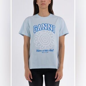 GANNI
T-SHIRT BASIC JERSEY FLOWER